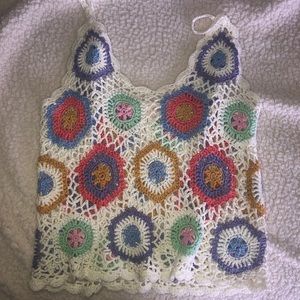 granny square crochet tank top
